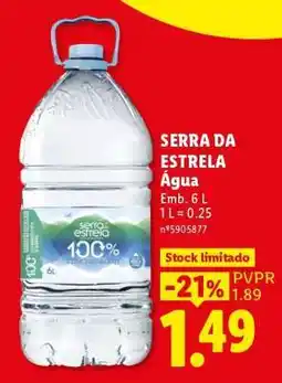Lidl Serra da Estrela Água promoção