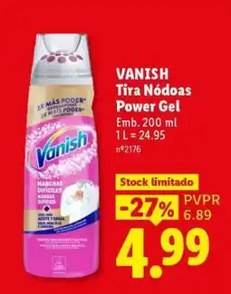 Lidl VANISH Tira Nódas Power Gel promoção