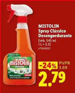 Lidl MISTOLIN Spray Clássico Desengordurante promoção