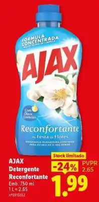 Lidl AJAX Detergente Reconfortante promoção