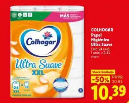 Lidl COLHOGAR Papel Higiénico Ultra Suave promoção