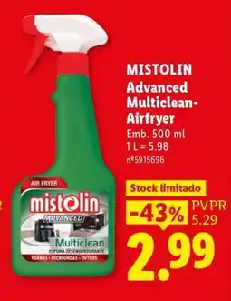 Lidl MISTOLIN Advanced Multiclean-Airfryer promoção