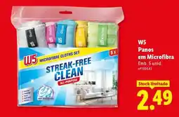 Lidl W5 Panos em Microfibra promoção