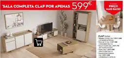 Conforama 'sala completa clap por apenas promoção