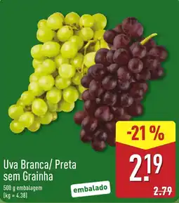 ALDI Uva Branca/ Preta sem Grainha promoção