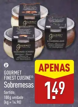 ALDI gourmet finest cuisine sobremesas promoção