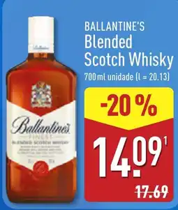ALDI ballantine's blended scotch whisky promoção