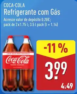ALDI Coca-Cola Refrigerante com Gás promoção