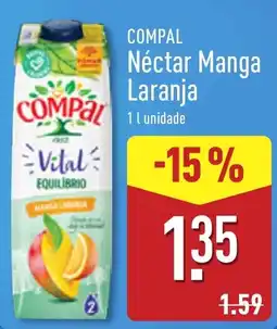 ALDI Compal Néctar Manga Laranja promoção