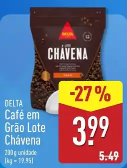 ALDI delta café em grão lote chávena promoção