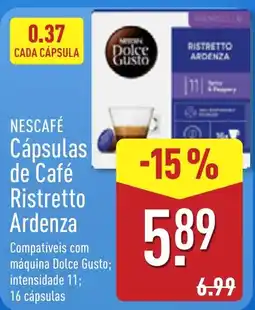 ALDI Nescafé Cápsulas de Café Ristretto Ardenza promoção
