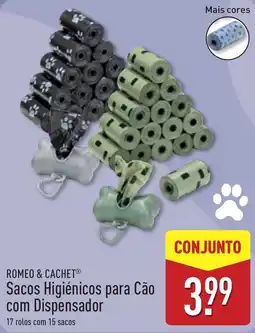 ALDI romeo & cachet sacos higiénicos para cão com dispensador promoção