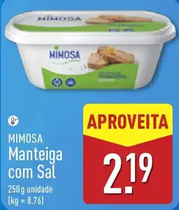 ALDI Mimosa manteiga com sal promoção