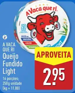 ALDI A vaca que ri queijo fundido light promoção