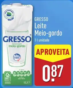 ALDI Gresso leite meio-gordo promoção