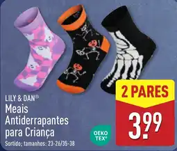 ALDI lily & dan meias antiderrapantes para criança promoção