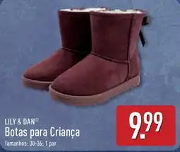 ALDI Botas para Criança Lily & Dan® promoção