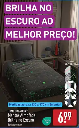 ALDI Home creation manta/almofada brilha no escuro promoção