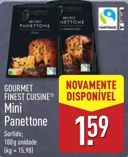 ALDI gourmet finest cuisine mini panettone promoção