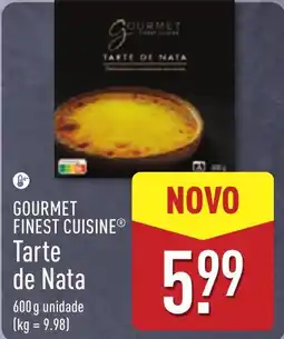 ALDI Gourmet finest cuisine tarte de nata promoção