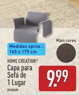 ALDI Home creation capa para sofá de 1 lugar promoção