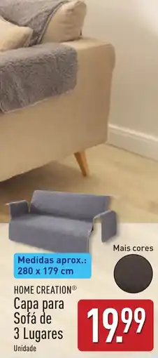 ALDI Capa para Sofá de 3 Lugares Home Creation promoção
