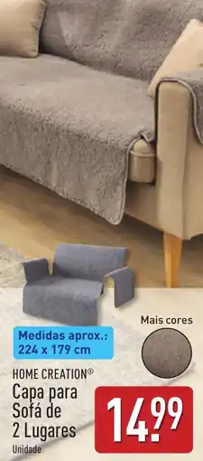 ALDI Home creation capa para sofá de 2 lugares promoção