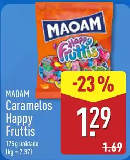 ALDI maoam caramelos happy fruttis promoção