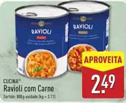 ALDI Cucina ravioli com carne promoção