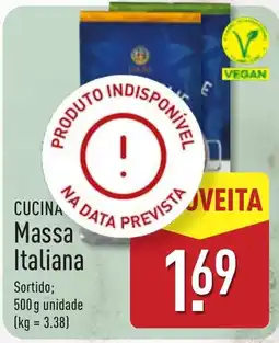ALDI Massa Italiana promoção