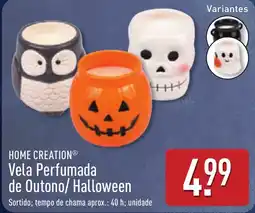 ALDI Home creation vela perfumada de outono/halloween promoção