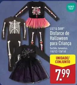 ALDI Disfarce de halloween para criança lily & dan® promoção