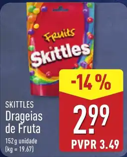ALDI Skittles Drageias de Fruta promoção