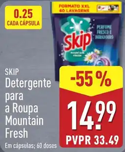 ALDI skip detergente para a roupa mountain fresh promoção