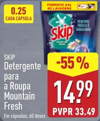 Skip detergente para a roupa mountain fresh