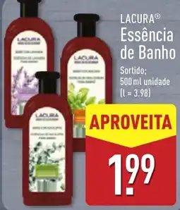 ALDI Lacura essência de banho promoção