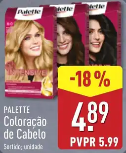ALDI Palette Coloração de Cabelo promoção