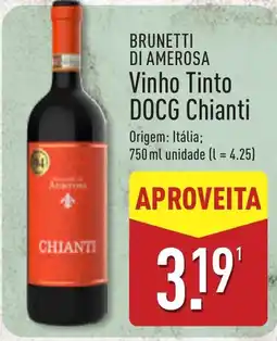 ALDI Brunetti di Amerosa Vinho Tinto DOCG Chianti promoção