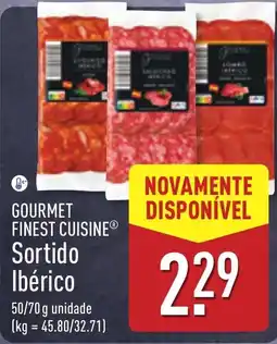 ALDI Gourmet finest cuisine sortido ibérico promoção