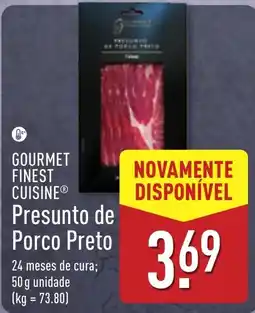 ALDI Gourmet finest cuisine presunto de porco preto promoção