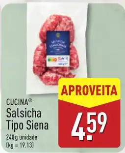 ALDI Cucina salsicha tipo siena promoção