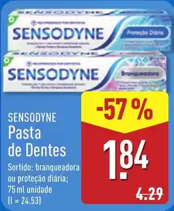 ALDI Sensodyne pasta de dentes promoção