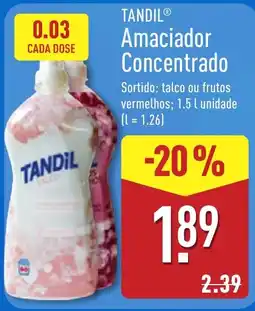 ALDI Tandil amaciador concentrado promoção