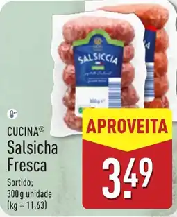 ALDI Cucina Salsicha Fresca promoção