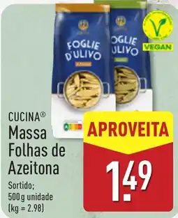 ALDI Cucina massa folhas de azeitona promoção