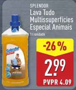 ALDI splendor lava tudo multissuperfícies especial animais promoção