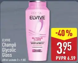 ALDI Elvive champô glycolic gloss promoção