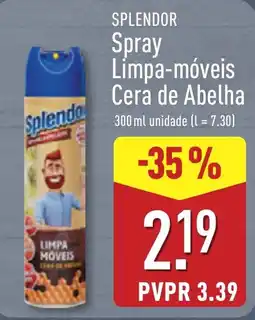 ALDI Splendor spray limpa-móveis cera de abelha promoção
