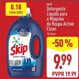 ALDI skip detergente líquido para a máquina da roupa active clean promoção
