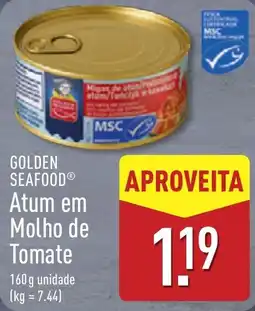 ALDI Golden Seafood Atum em Molho de Tomate promoção